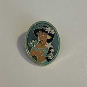 Disney Princess Jasmine Floral Portrait Pin